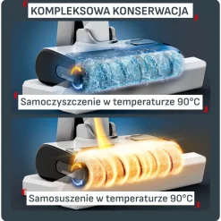 Bezprzewodowy odkurzacz myjący Tefal X-Clean 12, 65 min, samoczyszczenie i suszenie