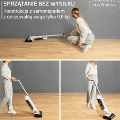 Bezprzewodowy odkurzacz myjący Tefal X-Clean 10, 60 min, samoczyszczenie i suszenie