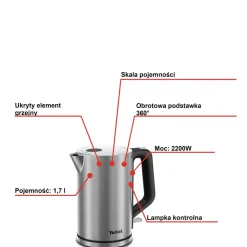 Czajnik elektryczny TEFAL BRONX 1,7l KI513D