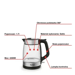 Czajnik elektryczny TEFAL1,7 l KI605830