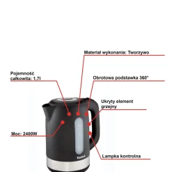 Czajnik elektryczny TEFAL SNOW 1,7l KO330830