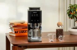 Ekspres do kawy ciśnieniowy KRUPS Coffee Crush kolbowy z młynkiem szary