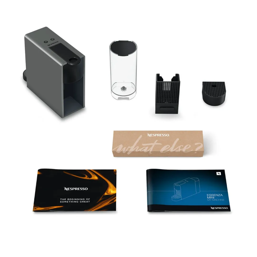 Ekspres do kawy kapsułkowy KRUPS NESPRESSO XN110B ESSENZA MINI szary