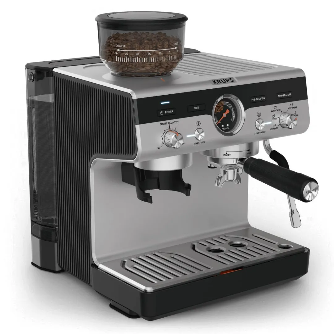 Ekspres do kawy kolbowy z młynkiem KRUPS PRECISION XP801T