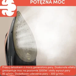 Żelazko parowe, Tefal Power, 3200W, mocne, automatyczne wyłączanie