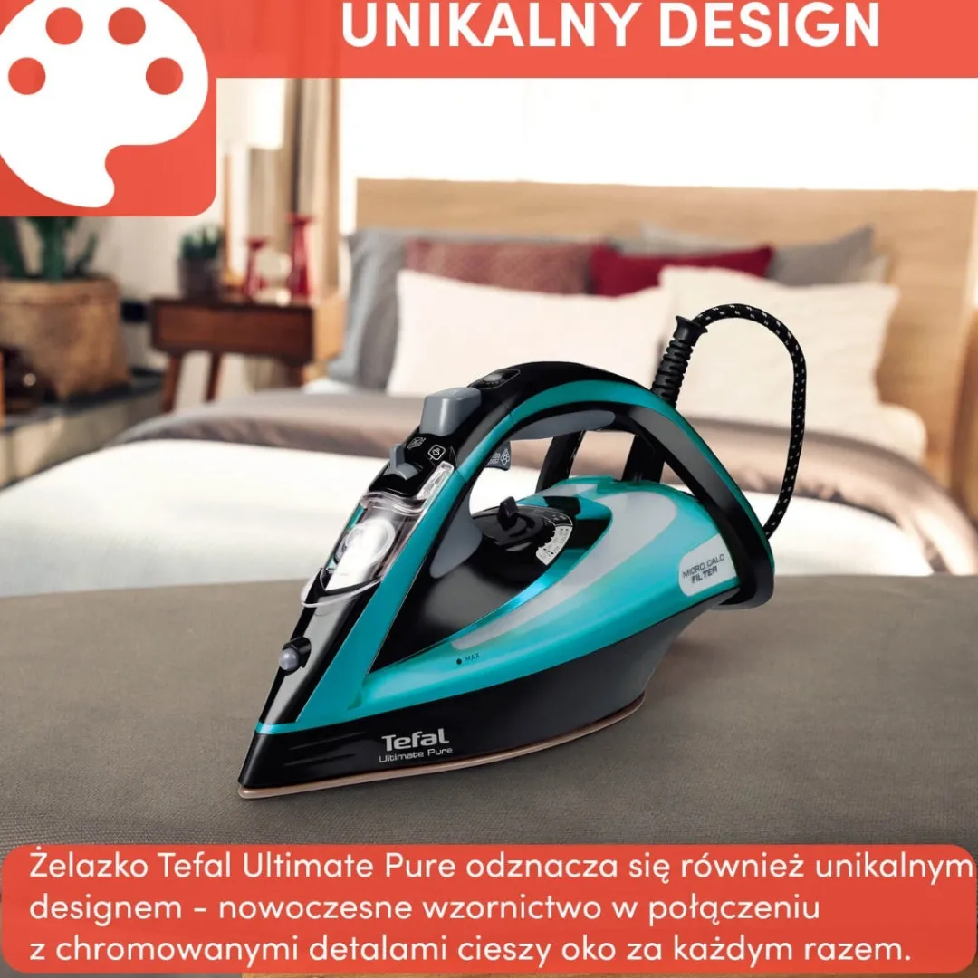 Żelazko parowe Tefal Ultimate Pure 3000W, 250 g/min