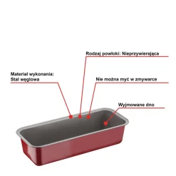 Forma do ciasta keksówka TEFAL DELIBAKE 30cm