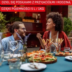 Frytkownica beztłuszczowa, Easy Fry EY245TE0, pojemność 5 l, 1550 W, Air Fryer