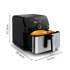 Frytkownica beztłuszczowa, Tefal Easy Fry Mega EY855D, pojemność 7,5 l, kompaktowy rozmiar, Air Fryer