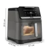 Frytkownica beztłuszczowa, TEFAL Easy Fry Silence EY846H, cicha, pojemność 7 l, Air Fryer