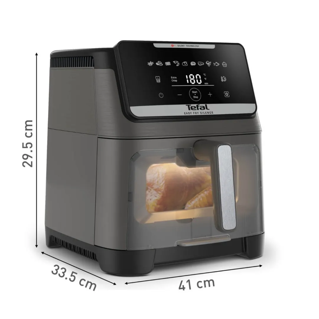 Frytkownica beztłuszczowa, TEFAL Easy Fry Silence EY846H, cicha, pojemność 7 l, Air Fryer