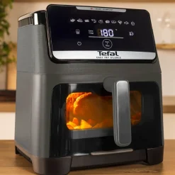 Frytkownica beztłuszczowa, TEFAL Easy Fry Silence EY846H, cicha, pojemność 7 l, Air Fryer