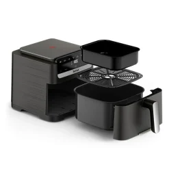 Frytkownica beztłuszczowa, Tefal Easy Fry Mega EY866H, pojemność 7,5 l, panel dotykowy, Air Fryer