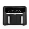 Frytkownica beztłuszczowa, Tefal Dual Easy EY9428E, dwukomorowa, duża, 11l, Air Fryer