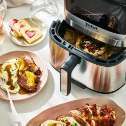 Frytkownica beztłuszczowa, Tefal Easy Fry Silence EY552D, cicha, pojemność 5 l, Air Fryer