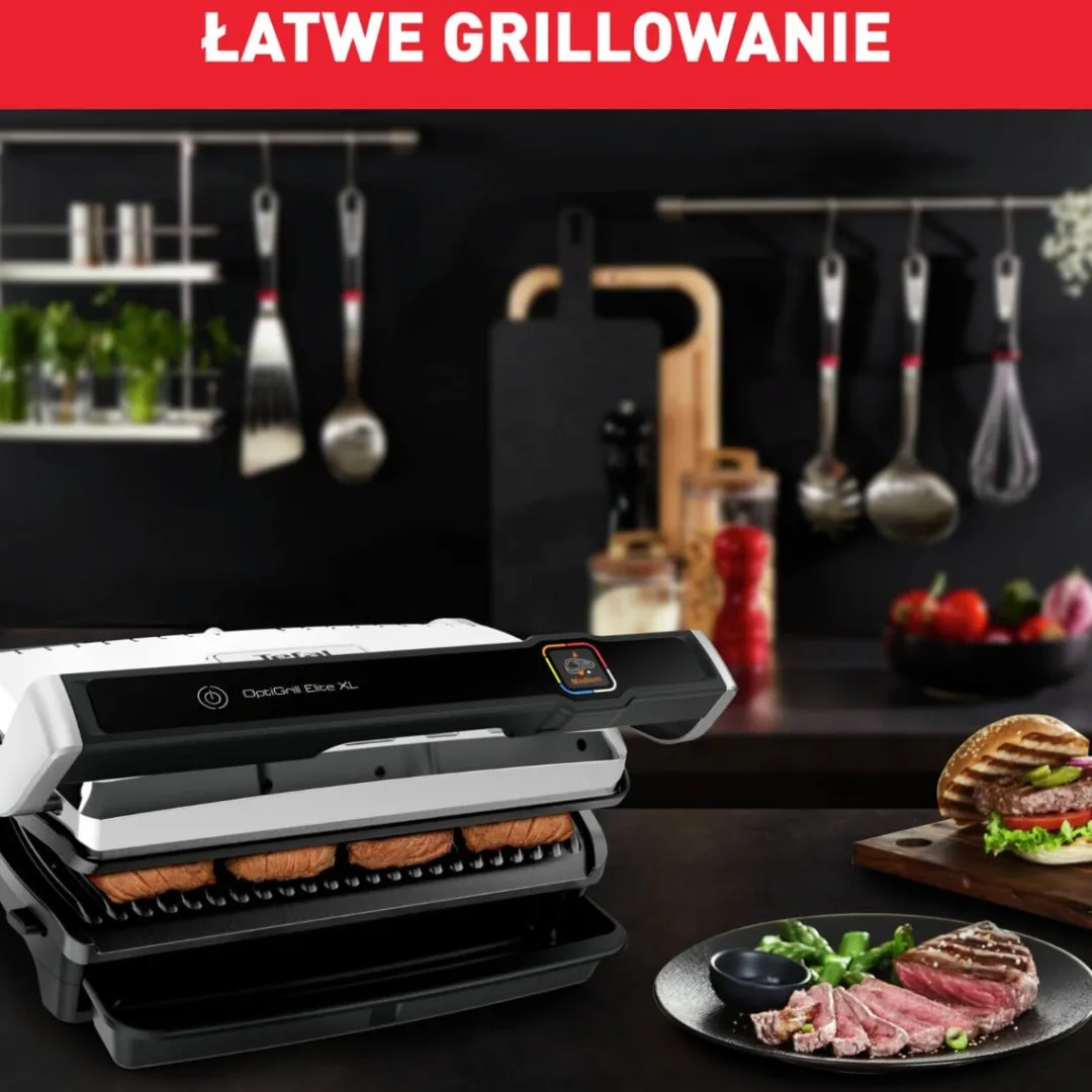 Grill elektryczny TEFAL OPTIGRILL ELITE XL GC760D