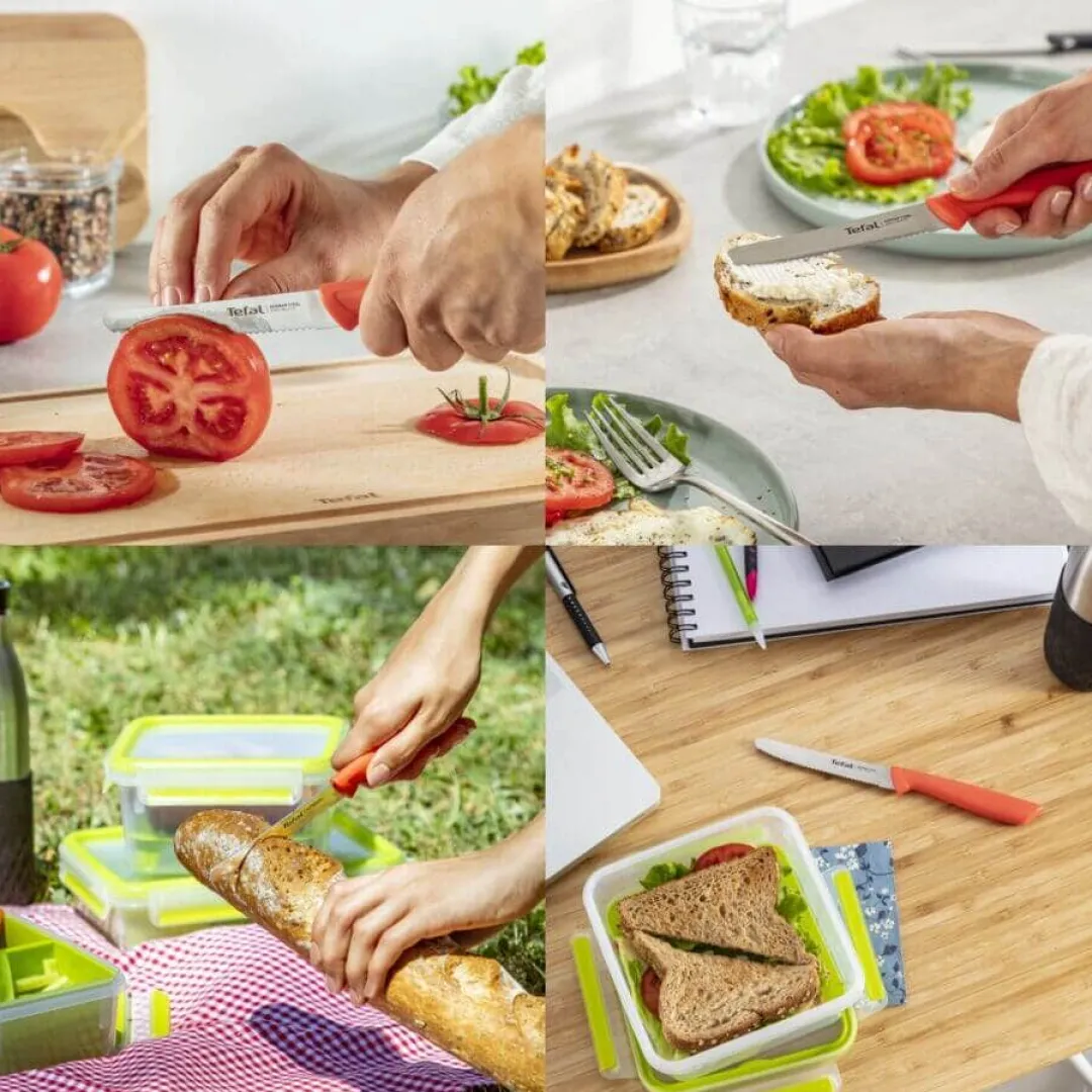 Nóż uniwersalny TEFAL COLORFOOD 10 cm pomarańczowy