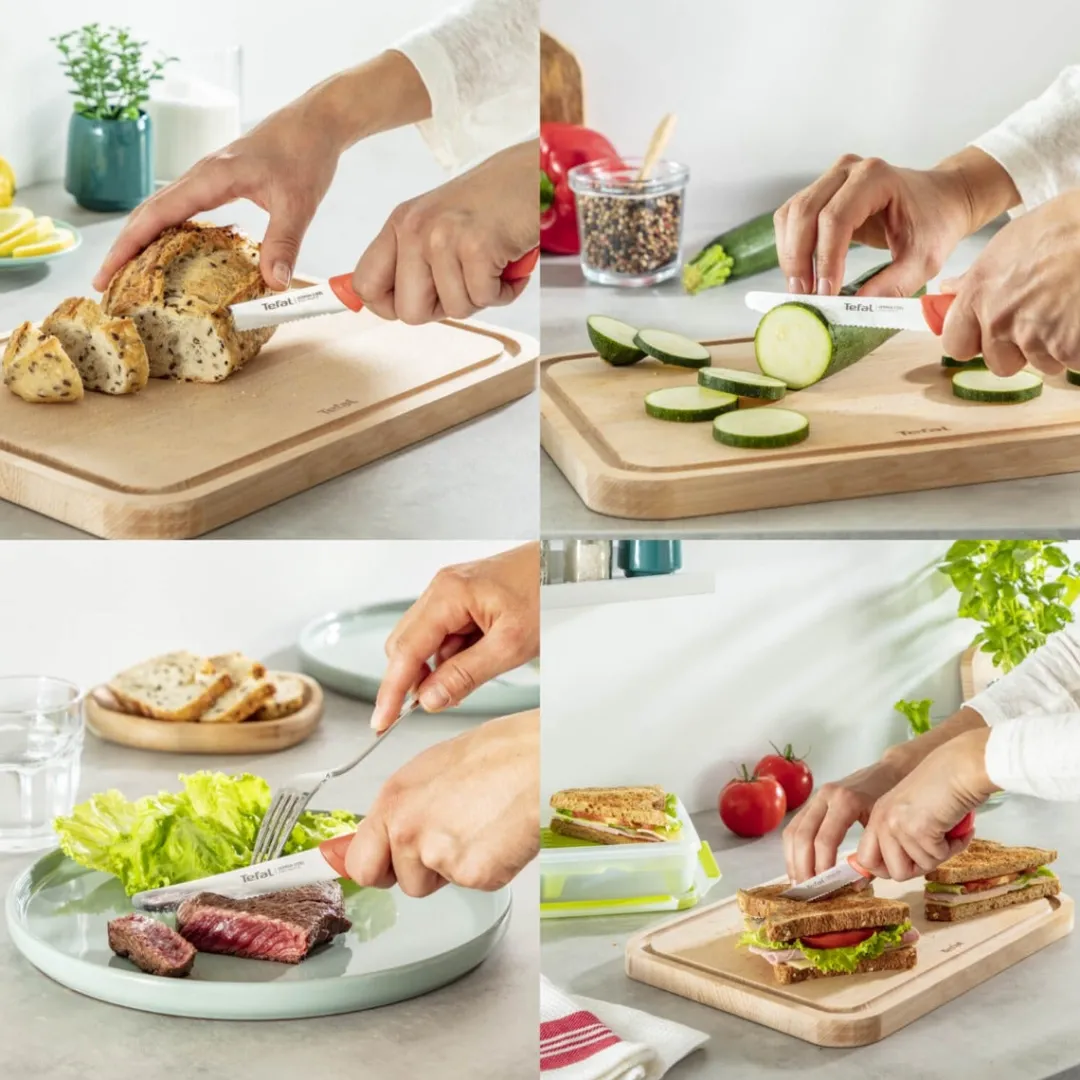 Nóż uniwersalny TEFAL COLORFOOD 10 cm pomarańczowy