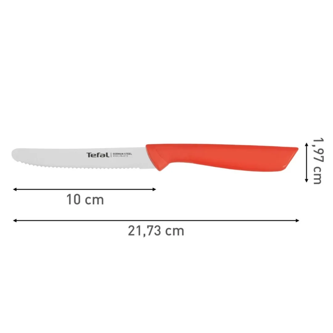 Nóż uniwersalny TEFAL COLORFOOD 10 cm pomarańczowy