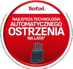 Nóż ze stali nierdzewnej TEFAL EverSharp Pro + ostrzałka 16,5cm