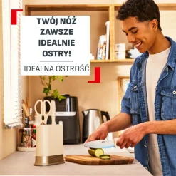 Nóż ze stali nierdzewnej TEFAL EverSharp Daily + ostrzałka 16,5cm