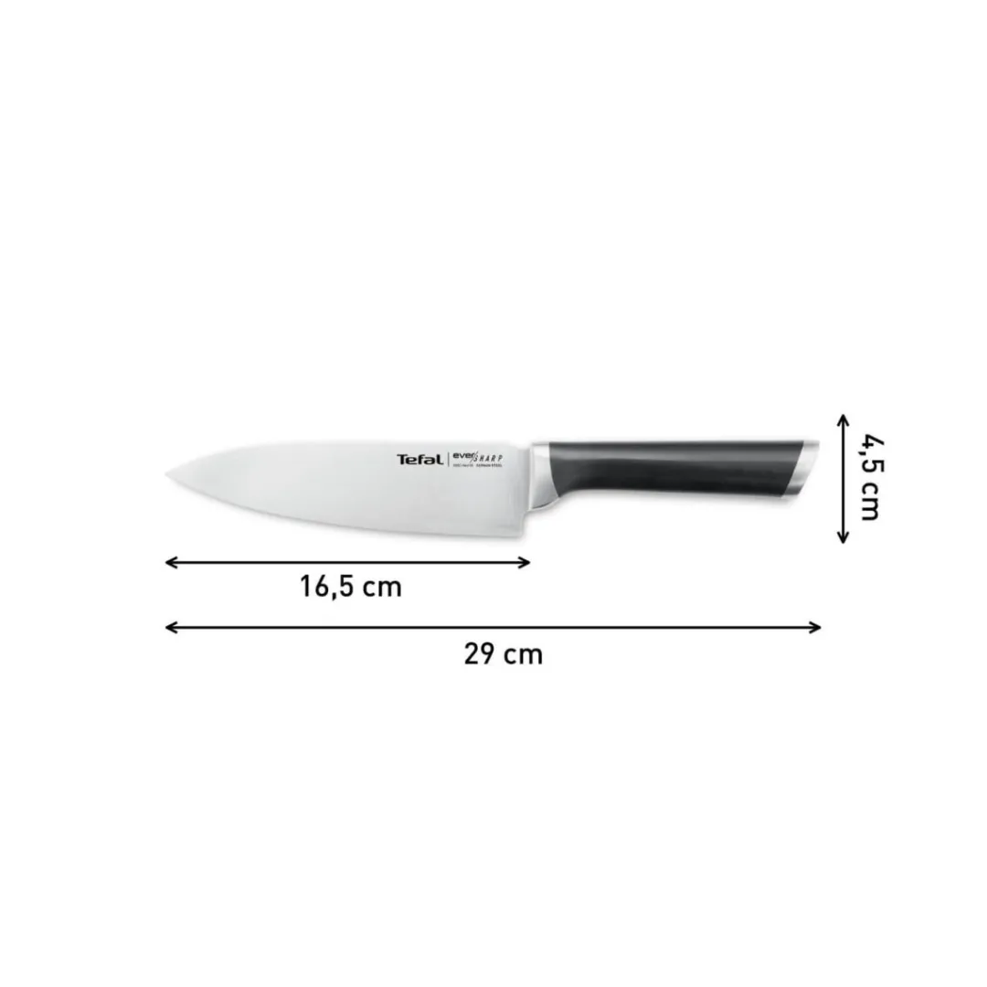 Nóż ze stali nierdzewnej TEFAL EverSharp + ostrzałka
