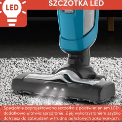 Odkurzacz bezprzewodowy, Tefal Dual Force, 2 w 1, 75 min, kompaktowy