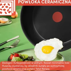Patelnia ceramiczna TEFAL RENEW BLACK 24cm