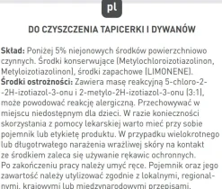 Płyn do odkurzacza piorącego Tefal Clean It na plamy po zwierzętach 1l