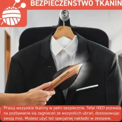 Stacja do prasowania, Tefal Ixeo Power, mocna, prasowanie w pionie, lekka