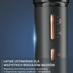Suszarko-lokówka, Rowenta Air Shape, 3 poziomy, akcesoria, jonizacja
