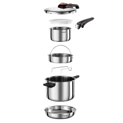 Szybkowar TEFAL SECURE TRENDY 6 L z Zestawem Ingenio Emotion