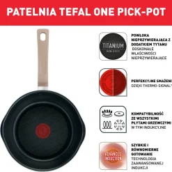Tefal głęboka patelnia 22 cm One Pick