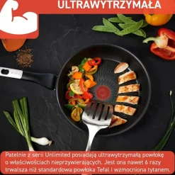 Wok TEFAL UNLIMITED 26cm + pokrywka