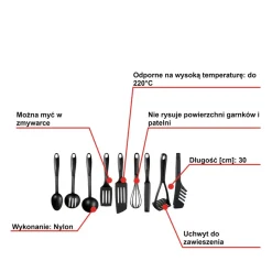 Zestaw akcesoriów kuchennych TEFAL BIENVENUE - 9 elementów