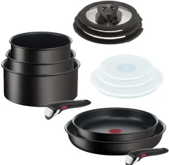 Zestaw garnków i patelni 22,26cm Tefal Ingenio Unlimited - 7 elementów + szklane i hermetyczne pokrywki