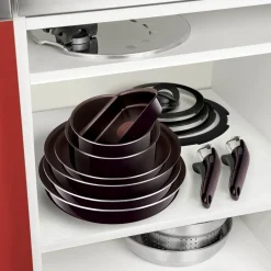 Zestaw garnków i patelni 22,26cm Tefal Ingenio Unlimited - 7 elementów + szklane i hermetyczne pokrywki