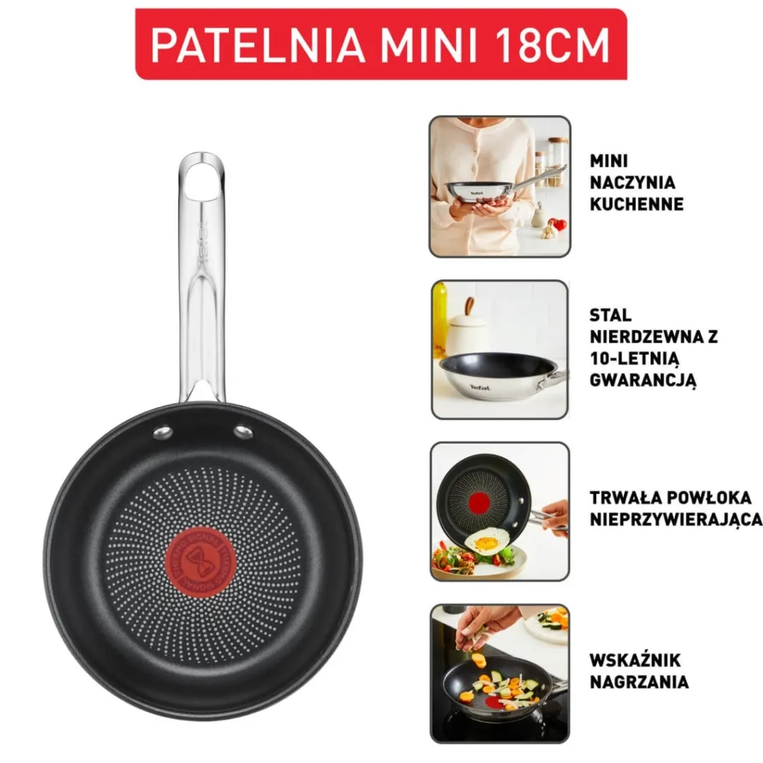 Zestaw garnków i patelni Tefal Minis 3 el.