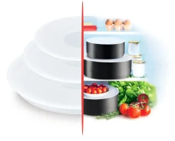 Zestaw garnków i patelni Tefal Ingenio Emotion 22 elementy + rączka + pokrywki do odcedzania + zestaw szklanych i hermetycznych pokrywek