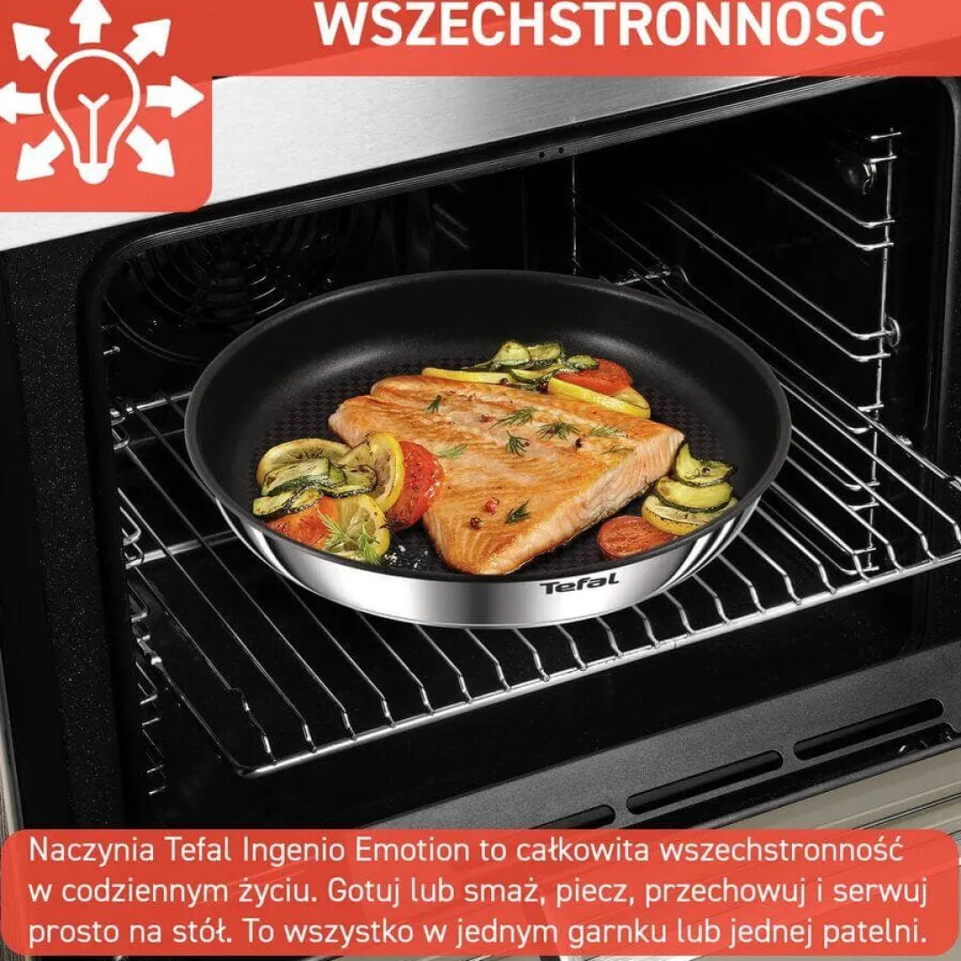 Zestaw garnków i patelni TEFAL INGENIO EMOTION - 8 elementów