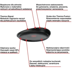 Zestaw garnków i patelni z patelnią naleśnikową Tefal Ingenio Unlimited + szklane i hermetyczne pokrywki