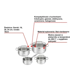 Zestaw garnków, TEFAL Duetto+, 7 elementów