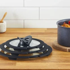 Zestaw garnków Tefal Ingenio Emotion + szklane pokrywki