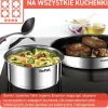 Zestaw garnków Tefal Ingenio Emotion 4 elementy + szklane i hermetyczne pokrywki