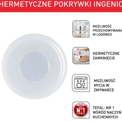 Zestaw garnków Tefal Ingenio Emotion 4 elementy + szklane i hermetyczne pokrywki