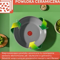 Zestaw garnków Tefal Ingenio Renew 16/18/20cm + szklane pokrywki