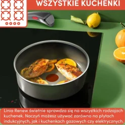 Zestaw garnków Tefal Ingenio Renew 16/18/20cm + hermetyczne pokrywki