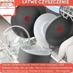 Zestaw garnków Tefal Ingenio Renew 16/18/20cm + hermetyczne pokrywki