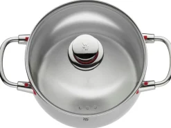 Zestaw garnków WMF Quality One i patelnia stalowa WMF Profi Plus 28 cm
