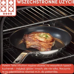 Zestaw garnków z pokrywkami i patelnie TEFAL Opti'Space Intuition - 8 elementów